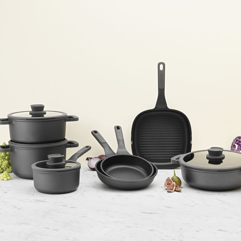 BergHOFF Leo Stone+ Nonstick Ceramic Grill Pan 10.25", Recycled