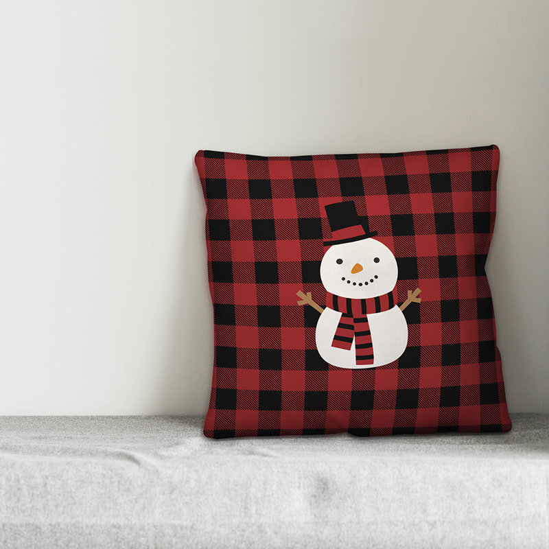  Snowman Throw Pillow, 16" x 16", Pillow Cover Only - No Insert