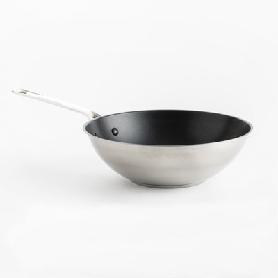 KitchenAid 28cm Non-Stick Stainless Steel Wok