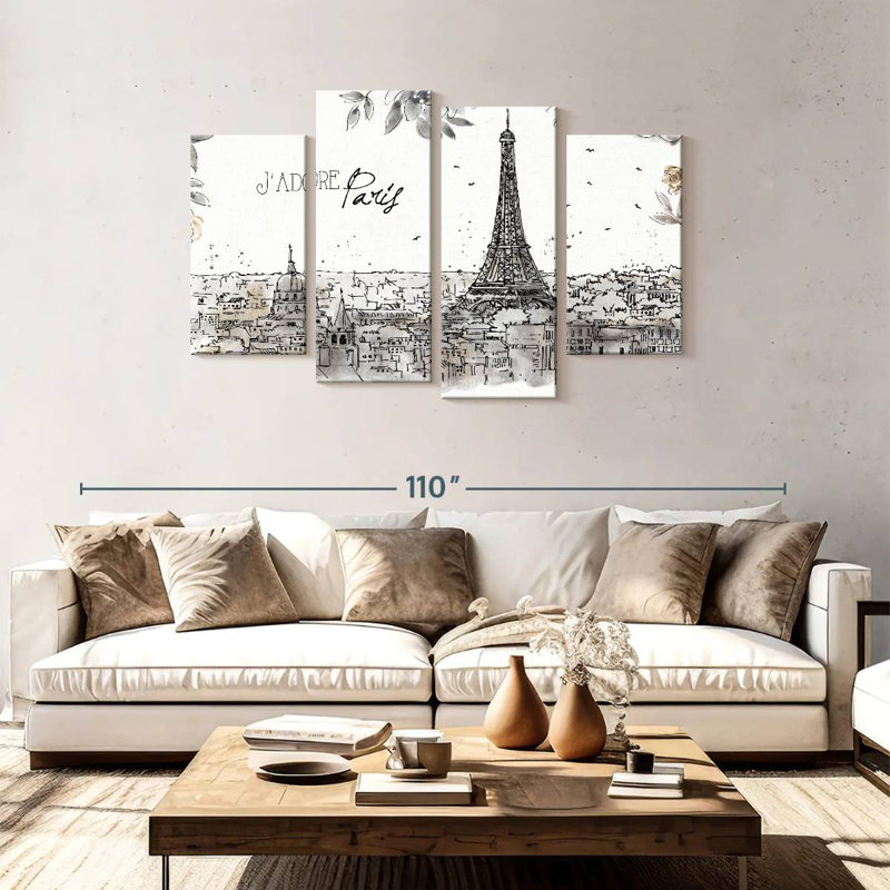 Nicci Skyline Sketches II, H 48 po x l 75 po