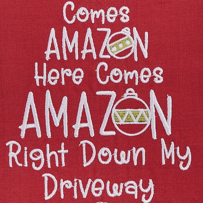  «Here Comes», ensemble de 2 torchons rouges Amazon,  Here Comes Amazon - rouge
