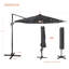 Luna 11' Lighted Cantilever Umbrella-2011128193