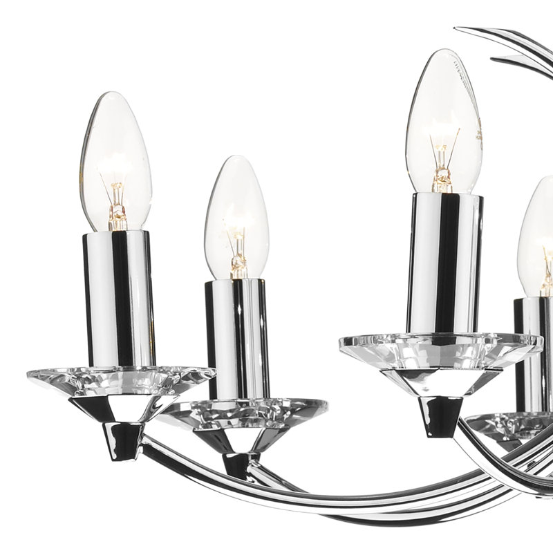 Ackermann 8 - Light Candle Style Chandelier