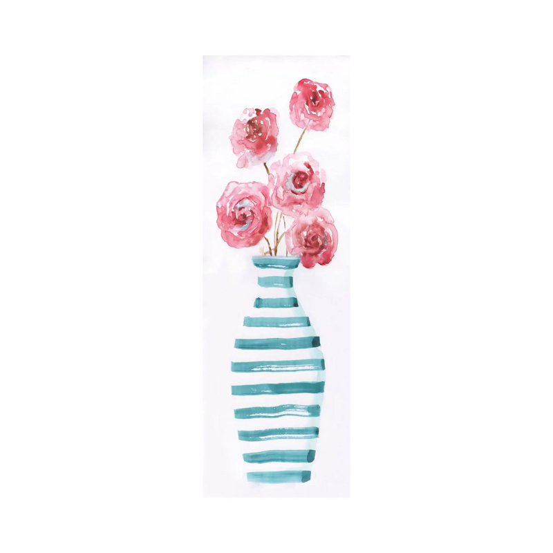 Flower Fun I by Nan - Wrapped Canvas Gallery-Wrapped Canvas Giclée, 30.48 cm H x 91.44 cm W x 1.91 cm D