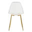 Ensemble de chaises d'appoint en métal doré l 17,32 po x P 18,11 po x H 32,67 po Aurelia (ensemble de 6)