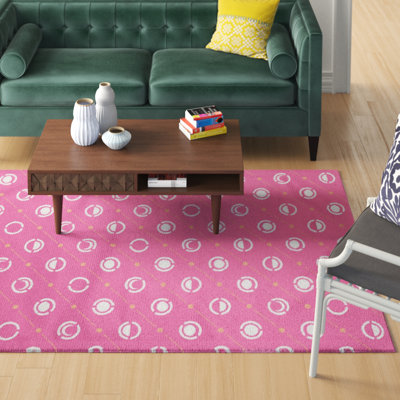 Rose Tapis décoratif phases de lune