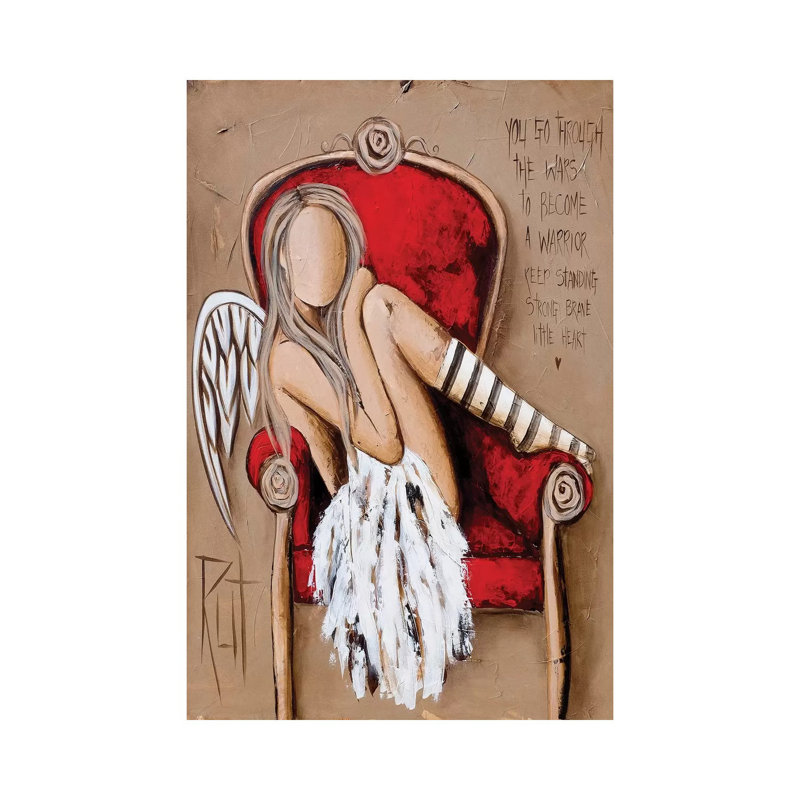 Strong and Brave - Wrapped Canvas Graphic Art Print, 66.04 cm H x 45.72 cm W x 3.175 cm D