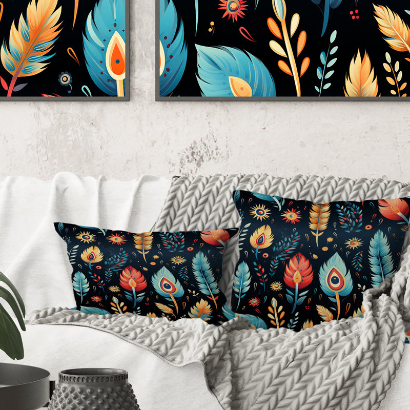 Coussin Eclectic Nomad Boho, H 16 po x l 16 po