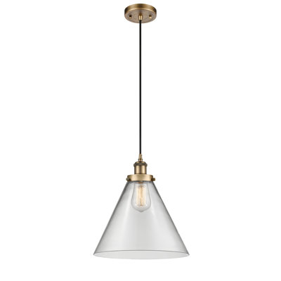 Luminaire suspendu conique à 1 lumière Gendron