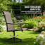 Ensemble de 2 chaises d'extérieur à haut dossier, chaises pivotantes-702194348