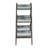 Foldable Galvanized And Wood Planter 14.2" X 7.5" 70.9" For - Inspired Vertical Gardening Display Your Favorite Blooms, Five Buckets On Frame, Silver Brown Shade, Rustic Design, Outdoor Setup Space