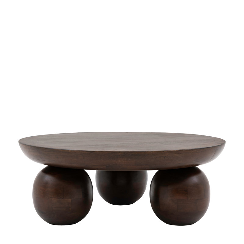 Charu Round Mango Wood Coffee Table 90x90cm