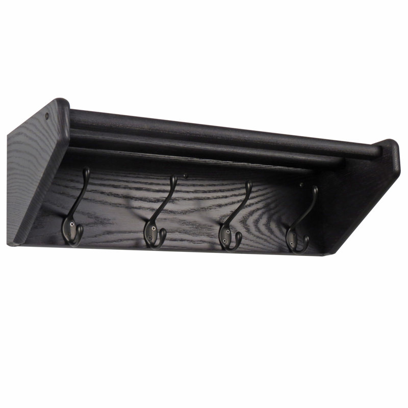 Porte-manteau mural Kyser, Noir