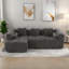 Canapé modulaire rembourré 2 pièces avec coussins, sans assemblage requis-1571106212