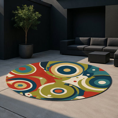 Retro Swing Indoor And Outdoor Area Rug