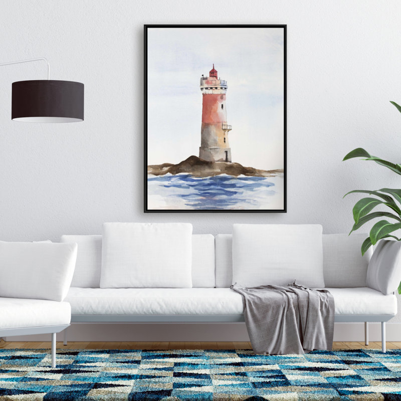 «French Phare Les Pierres Noires», reproduction sur toile