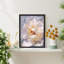 «Pastel White Carnation Flower Wall Art Floral Botanical Prints Decor For Living Room, encadré sur papier»-93487592-93487590