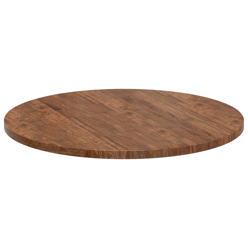 Solid Wood Table Top, 2.5cm H x 80cm W x 80cm D, Light Brown
