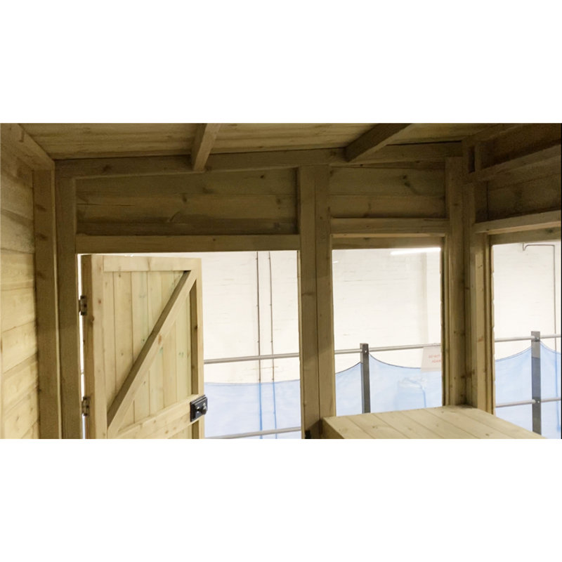 Skiljo 14 ft. W x 25 ft. D Solid Wood Tongue & Groove Flat Garden Shed