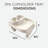 Intex PureSpa Attachable Cup Holder and Refreshment Tray Hot Tub Accessory, Tan