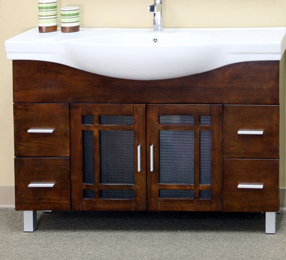 Ensemble de meuble-lavabo simple 48 po Locksly, Bois médium