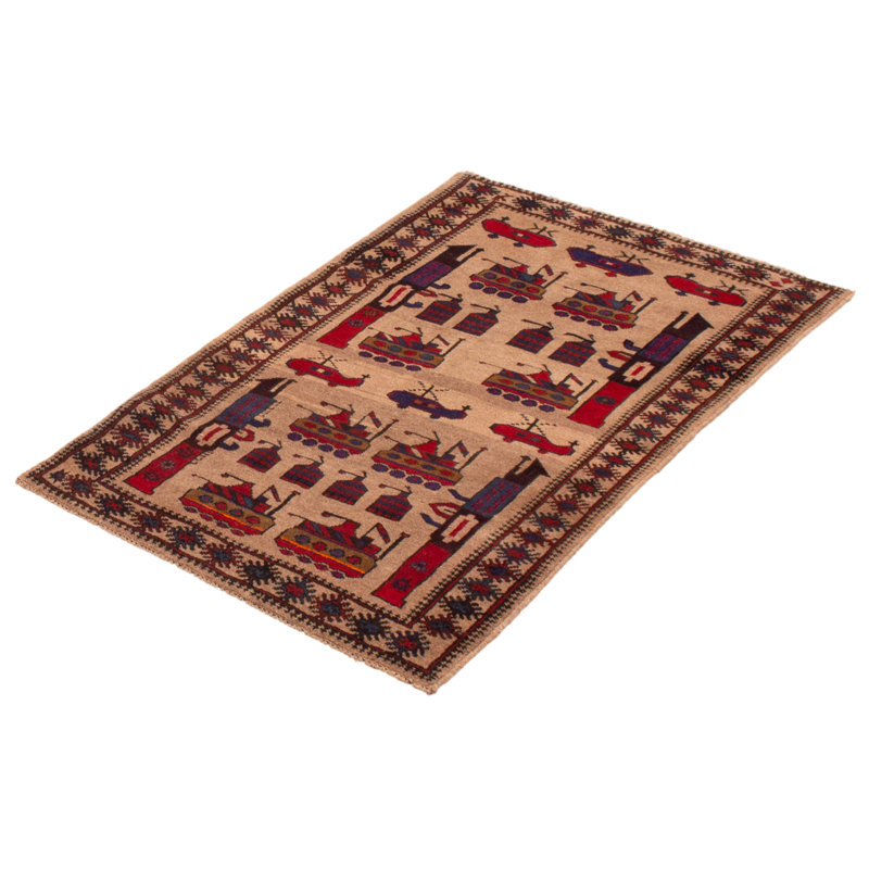 Tapis brun clair Saim 3 pi 1 po x 4 pi 8 po Saim