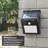 4-Pieces Solar Outdoor Wall Lights with Motion Sensor Dusk to Dawn 6000K