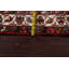 Tapis unique en laine noué à la main de style années 1970 de 4 pi 1 po x 6 pi 8 po Kennie - rouge / beige