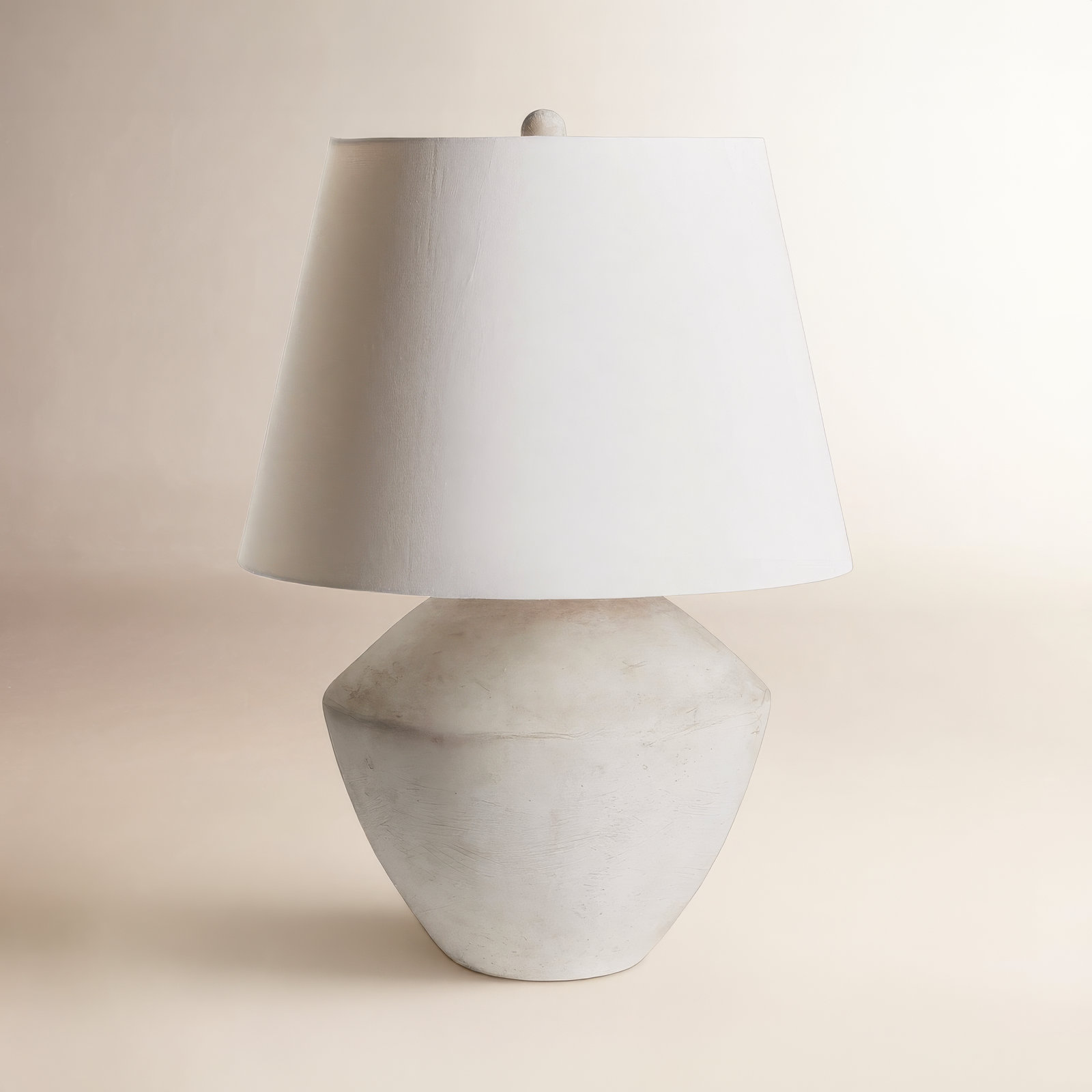 Marron Ceramic Table Lamp, Gray
