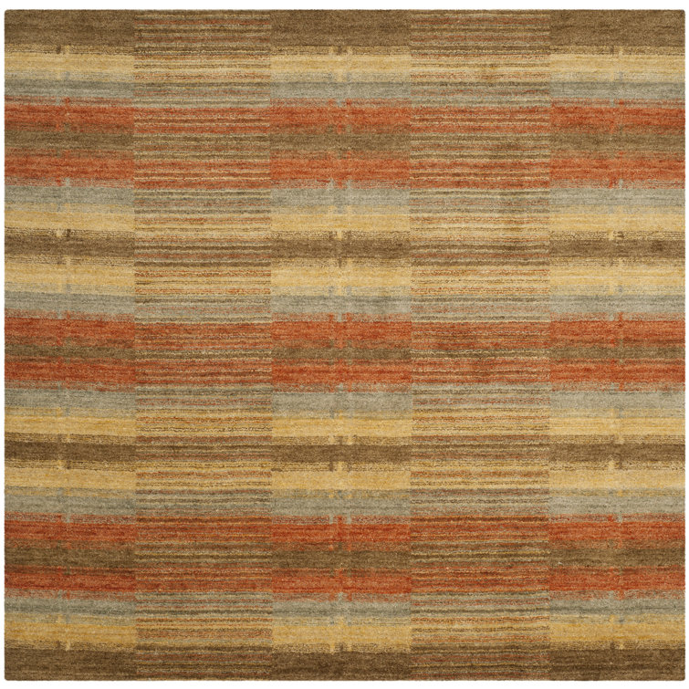 Frann Hand Loomed Wool Striped Rug