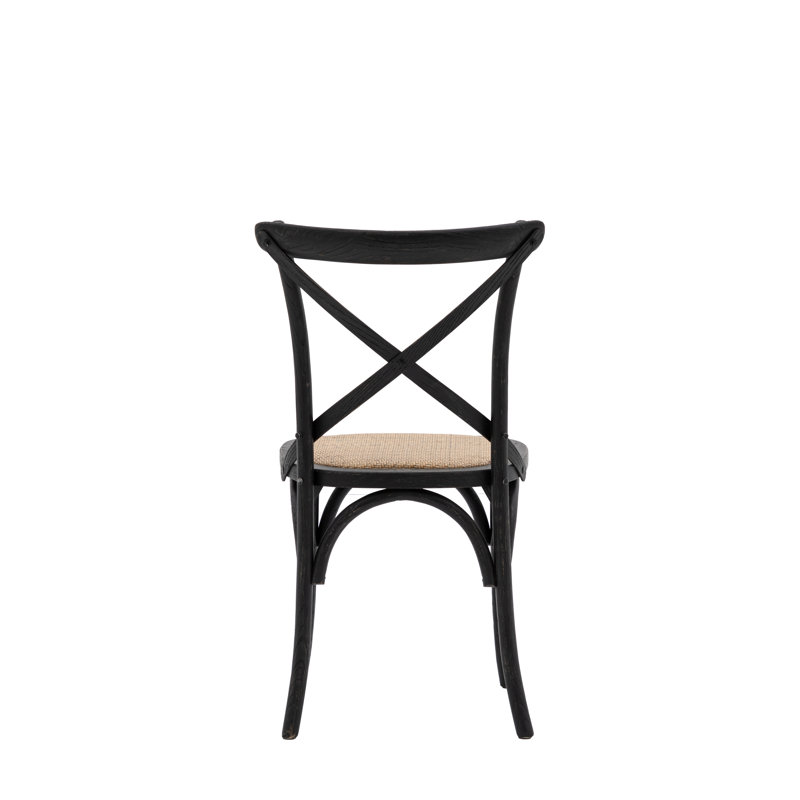 Grigor Upholstered Dining Chair, Black, Black