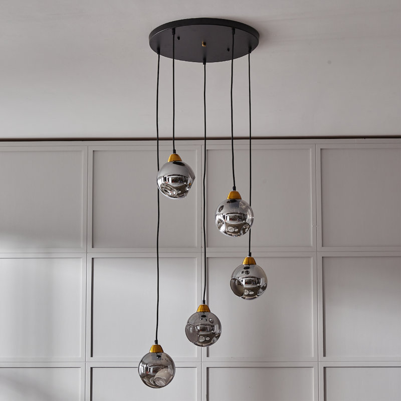 Rotan 5 - Light Cluster Pendant