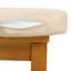 Ensemble de salle à manger de patio 7 pièces 7 pièces Ensemble de mobilier d'extérieur élégant avec coussins amovibles pour patio, cour arrière, bois naturel et coussin brun clair