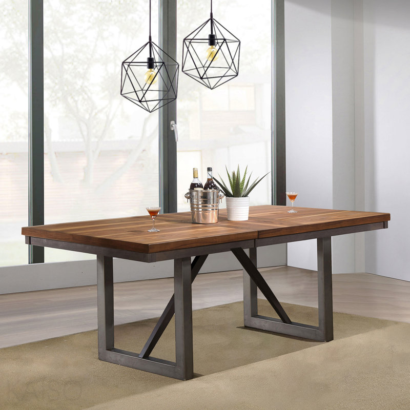 Natural Walnut Extension Dining Table