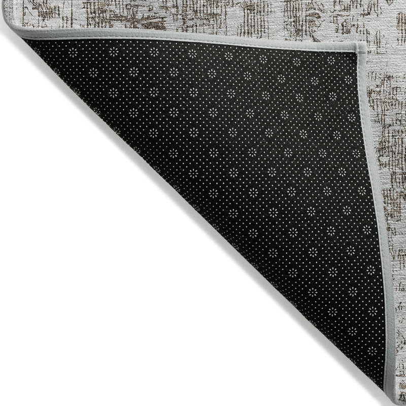 Tapis oriental lavable intérieur 8 pi x 10 pi chocolat