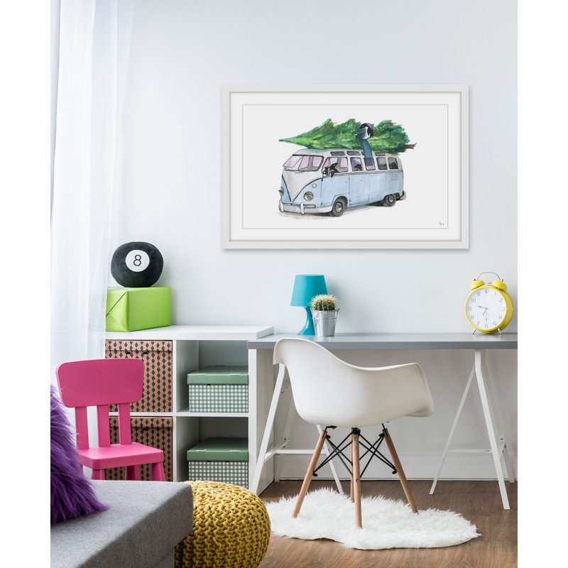 «Penguins Christmas», reproduction encadrée, H 16 po x l 24 po x P 1,5 po