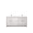 Lafarre 72 in W x 20 in D Double Bath Vanity and Gun Metal Faucet Set-113057314-104786881