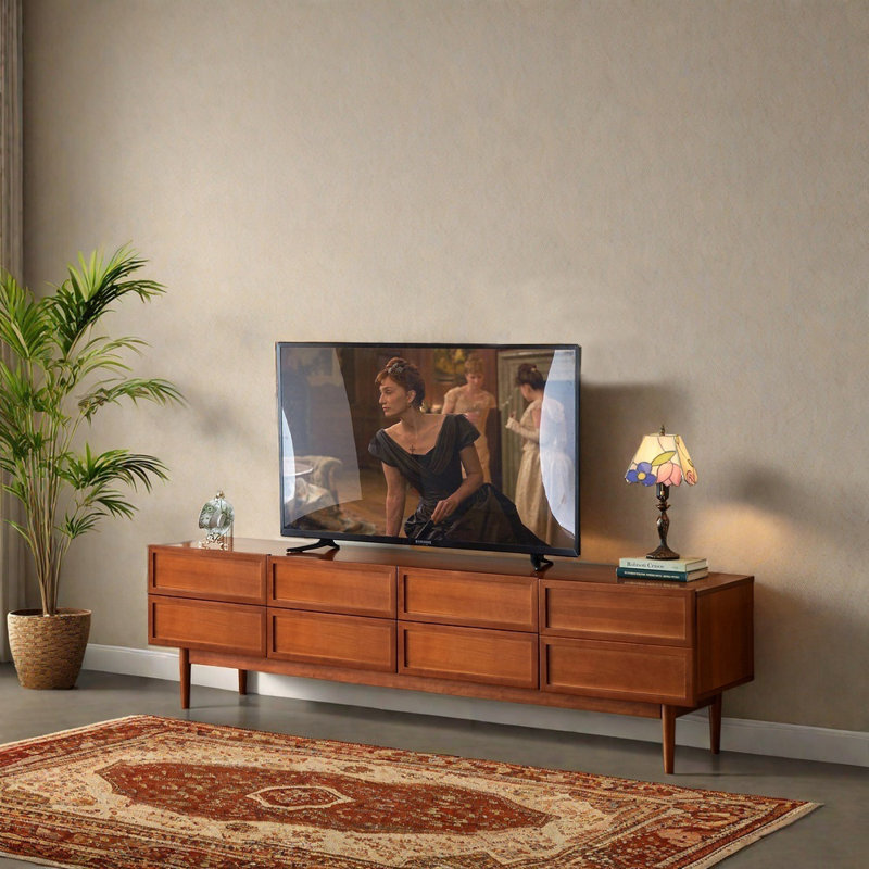 Meuble télé rétro de style français, 86.61"