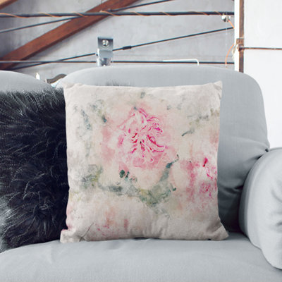 Floral Square Throw Cushion