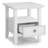 Amherst Solid Wood Transitional End Table with Drawer and Shelf-534207642