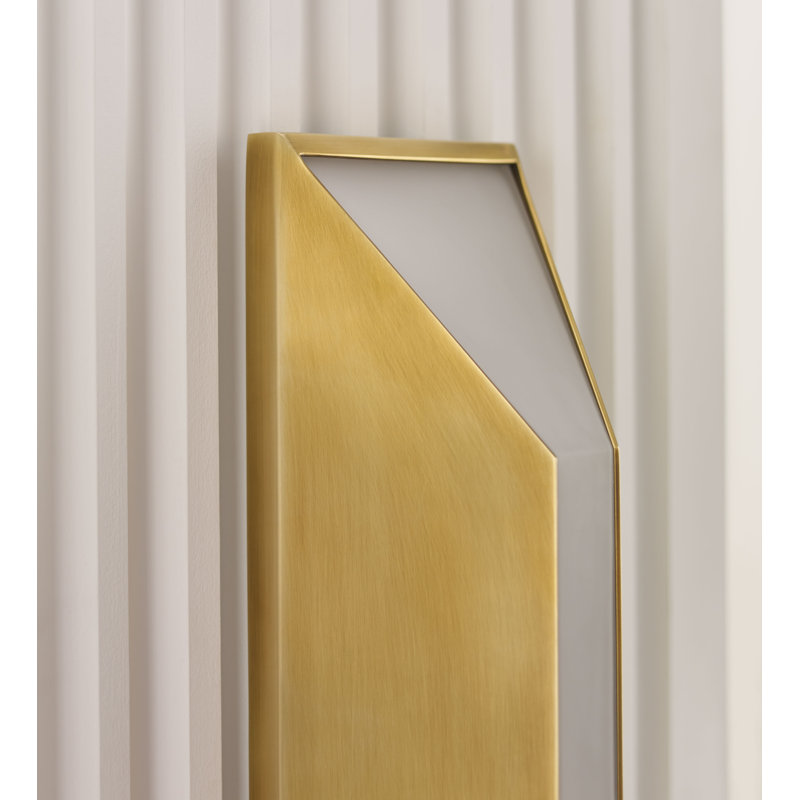Kelly Wearstler Stretto Medium Sconce, Antique-Burnished Brass