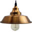 Ezzell 1 - Light Yellow Brass Dome Pendant