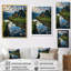 «Scenic Vineyard Sky Reflections On Water», art mural sur toile-91292911-91292907