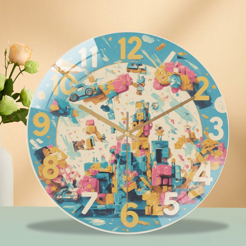 Horloge murale avec horloge murale 12 po