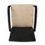 Chaise d'extérieur: Finition brun clair Kd avec support stylé et coussins d'ombrage