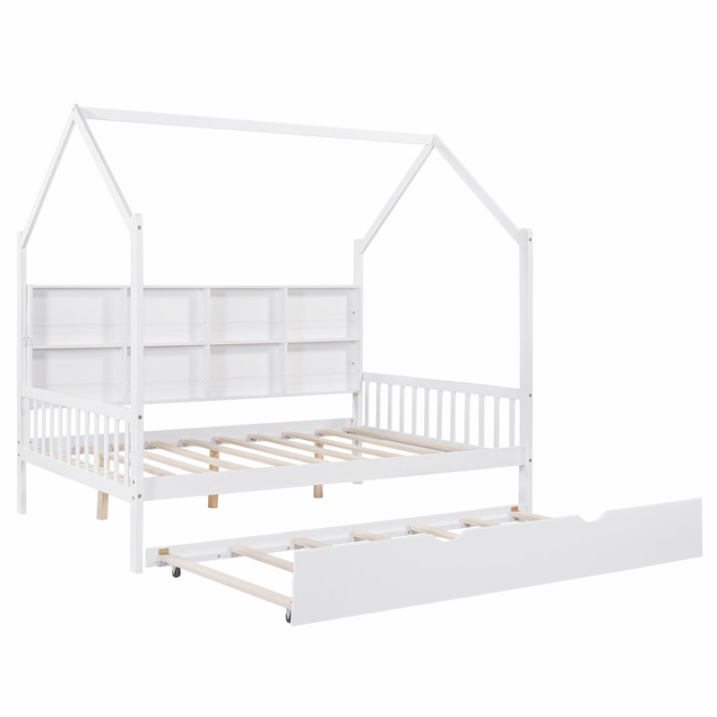 Esmeyer Kids with Trundle, Full/Double, White