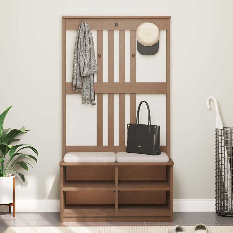 Chandlar Hall Tree 87cm Wide, Walnut