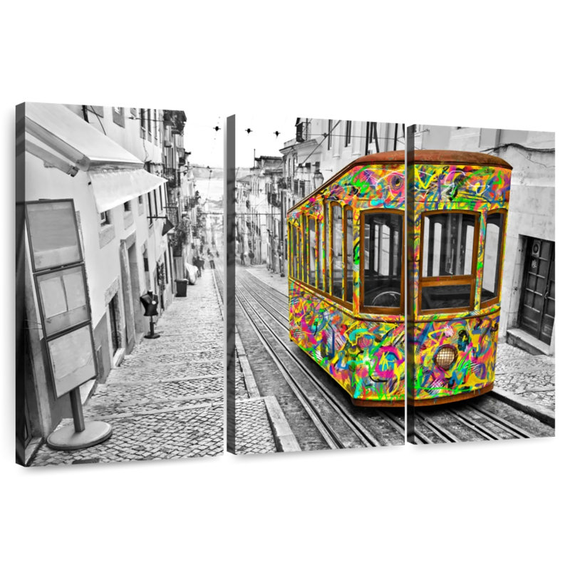 Mehar Lisbon Tram, 32" H x 50" W
