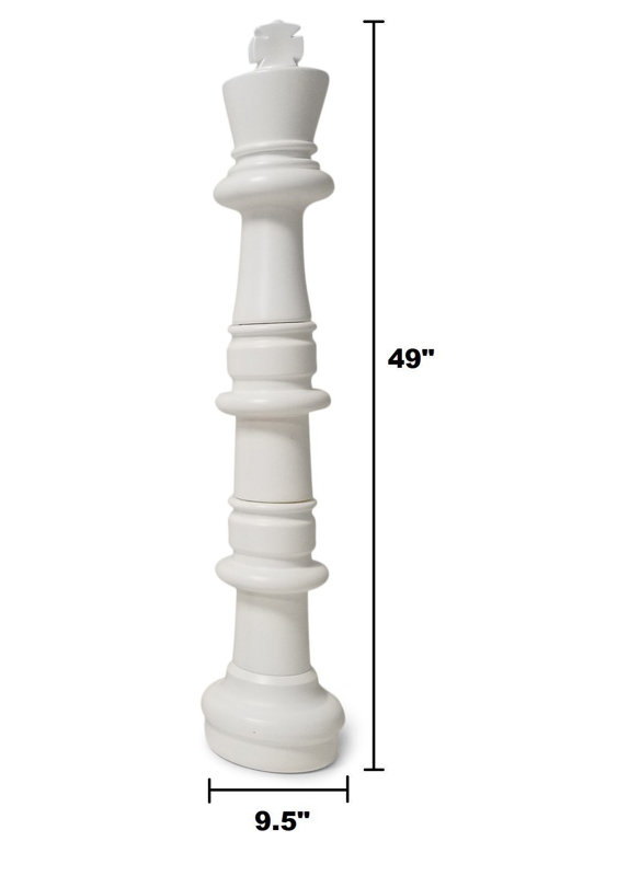 49" Giant Plastic Chess Set with Quick Fold Nylon Board