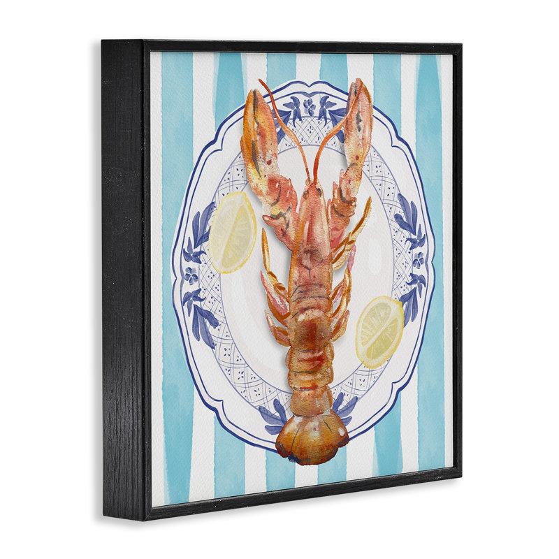 Giclée de fruits de mer à homard, estampe numérique, design par Christie Adams, H 12 po x l 12 po